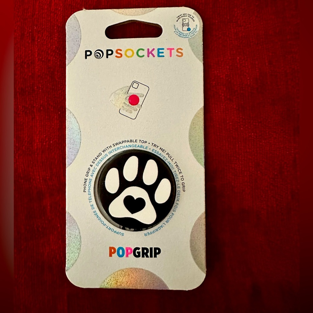 🐾POPSOCKET| Phone grip & stand with swappable top| BNIB